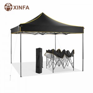 10x10 Pop up Canopy Tent Commercial Instant Gazebo Waterproof Canopy Tent for Parties Camping Black